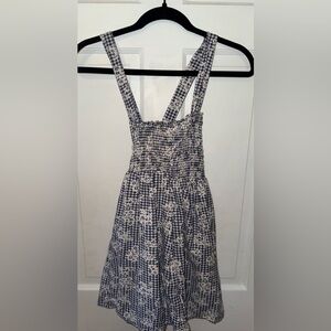 American Eagle Outfitters Blue and White Mini Dress